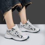 کفش و کتانی زنانه و دحترانه رنگ سفید مشکی کد M788