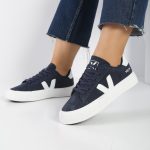 کفش اسپرت و راحتی زنانه و دخترانه رنگ سرمه ای کد M814