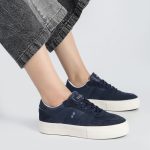 کفش اسپرت و راحتی زنانه و دخترانه رنگ سرمه ای کد M793 - Image 2