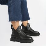 بوت و نیم بوت زنانه و دخترانه مدل بغل زیپ رنگ مشکی کد M771 - Image 2