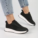 کفش اسپرت و راحتی زنانه و دخترانه رنگ مشکی کد M801 - Image 2