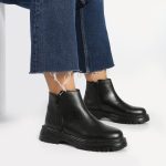 بوت و نیم بوت زنانه و دخترانه مدل بغل زیپ رنگ مشکی کد M772 - Image 2