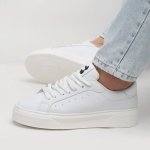 کفش و کتانی روزمره و راحتی مردانه مدل برشکا BERESHKA رنگ سفید کد 41239 - Image 2