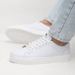 کفش و کتانی روزمره و راحتی مردانه مدل برشکا BERESHKA رنگ سفید کد 41254 - Image 2