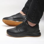 کفش و کتانی مردانه مدل اکو ECCO رنگ مشکی کرم کد 6581 - Image 2