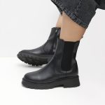 بوت و نیم بوت زنانه و دخترانه مدل بغل کش بغل زیپ رنگ مشکی کد M776 - Image 2