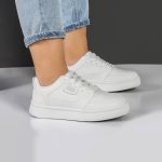 کفش و کتانی ونس راحتی زنانه و دخترانه مدل YEERFA رنگ سفید کد M961