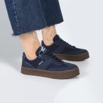 کفش و کتانی ونس راحتی زنانه و دخترانه مدل WARRIOR رنگ سرمه ای کد M966 - Image 2