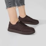 کفش و کتانی ونس راحتی زنانه و دخترانه مدل YEERFA رنگ قهوه ای کد M970 - Image 2