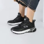 کفش و کتانی زنانه و دخترانه مدل VLTN رنگ مشکی کد M981 - Image 2