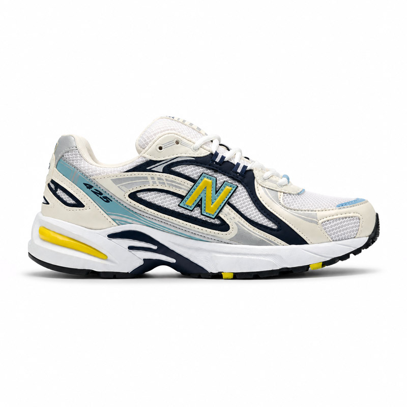 کفش و کتانی مردانه مدل نیوبالانس 425 NEW BALANCE رنگ کرم سرمه ای کد 9944
