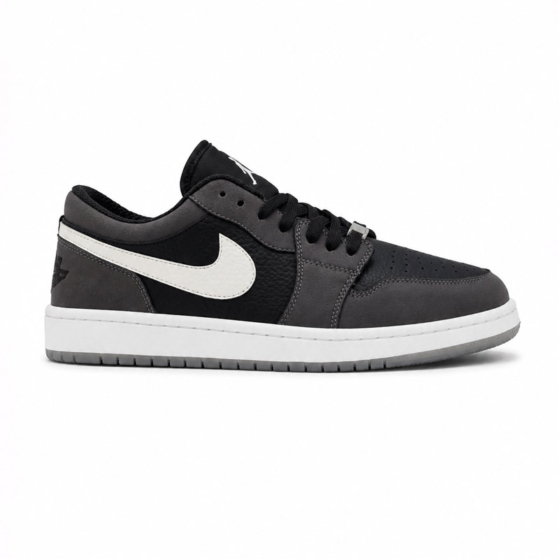 کفش و کتانی مردانه مدل NIKE AIR JORDAN 1 رنگ مشکی طوسی کد 30194