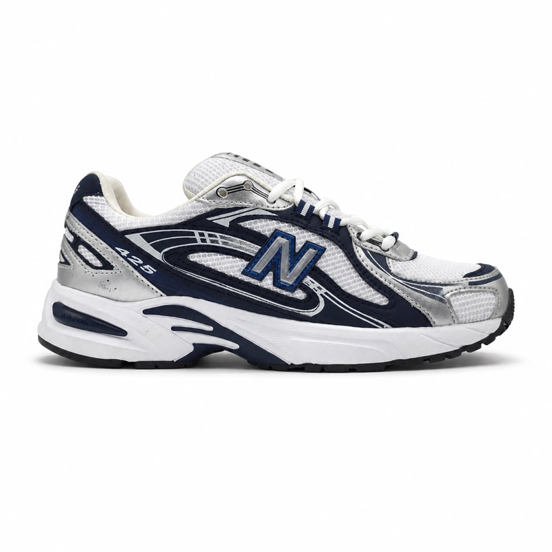 کفش و کتانی مردانه مدل نیوبالانس 425 NEW BALANCE رنگ سفید سرمه ای کد 9945